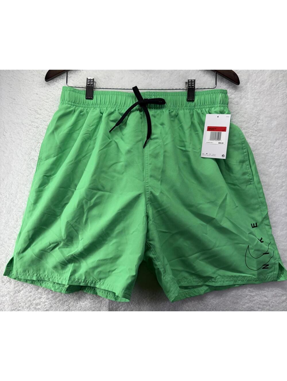 Nike Swim Shorts Boardshort Swimsuit Neon Green Mens Large NWT